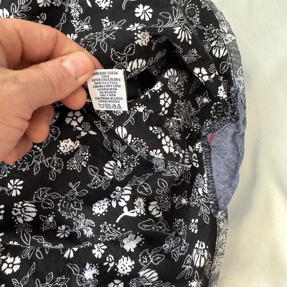 MBX Denim Wear Men's Slim Fit Inside-Out Short Sleeve Button Up Shirt Size Large - Picture 10 of 15